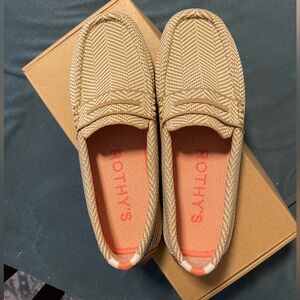 ROTHYS THE DRIVER in Tan Herringbone BNWBOX